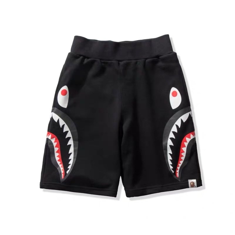 BAPE Shark Graphic Black Shorts — hero