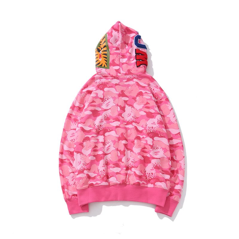 BAPE WGM Shark Camo Full-Zip Hoodie — back