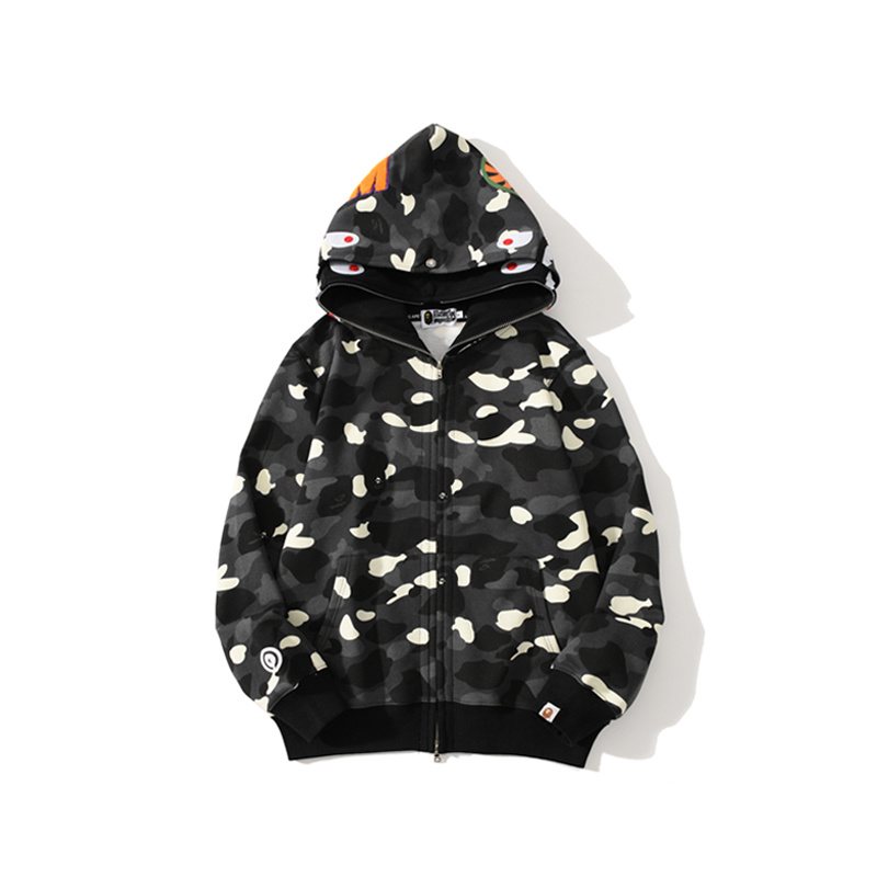 BAPE Shark WGM Camouflage Zip Hoodie — hero