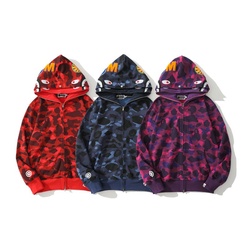 BAPE Shark Camo Full-Zip Hoodie — comparison