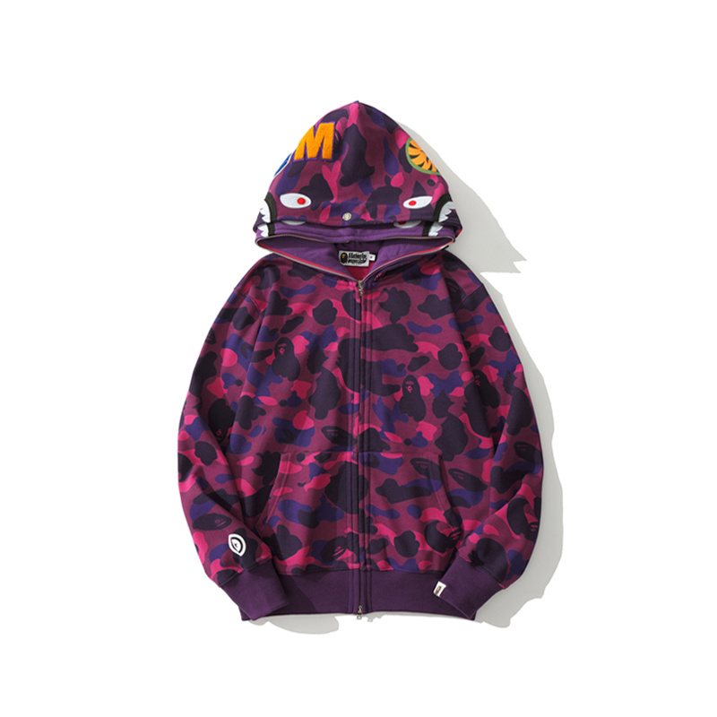 BAPE Shark Camo Full-Zip Hoodie — hero