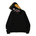 BAPE Black Tiger Shark Full-Zip Hoodie — front