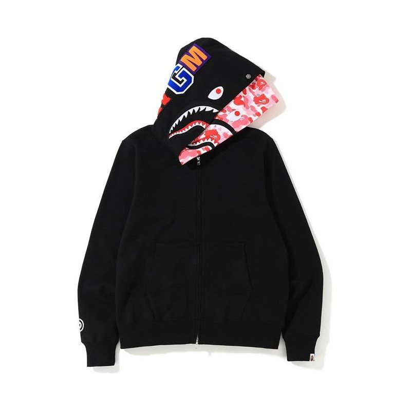 BAPE Shark Camo Full-Zip Hoodie — front