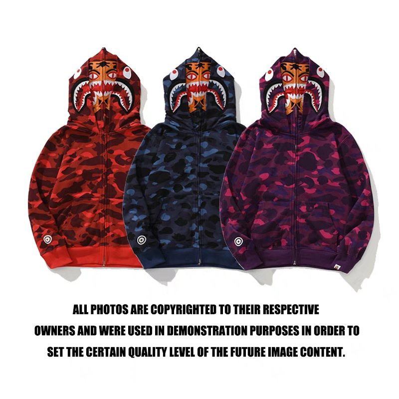 BAPE Shark Camo Full-Zip Hoodie — comparison