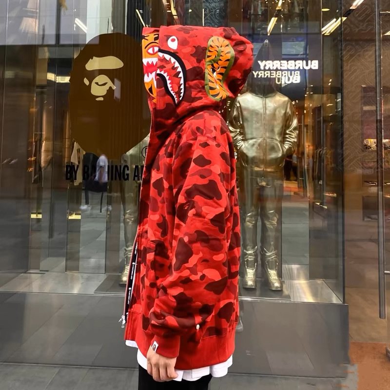 BAPE Shark Camo Full-Zip Hoodie — context