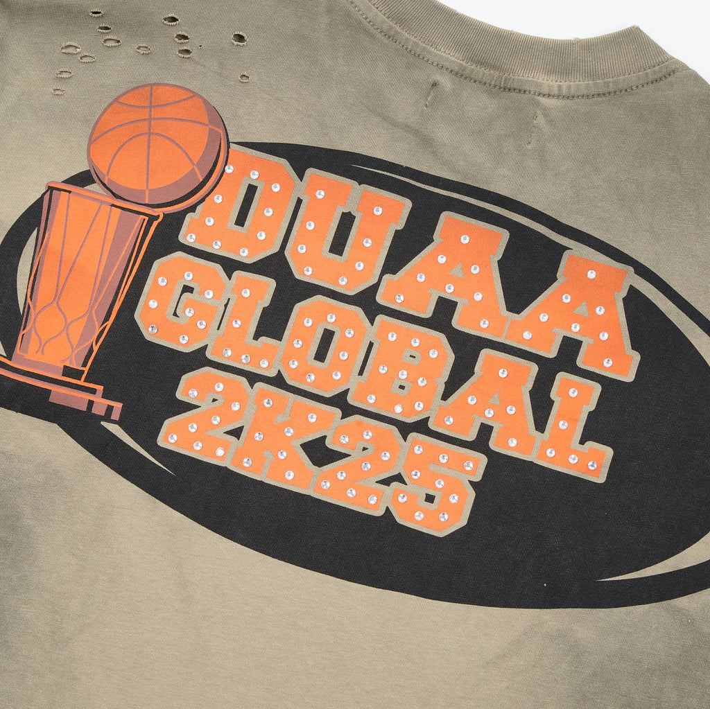 DUAA All Star Basketball Graphic Short-Sleeve T-Shirt - Olive — detail