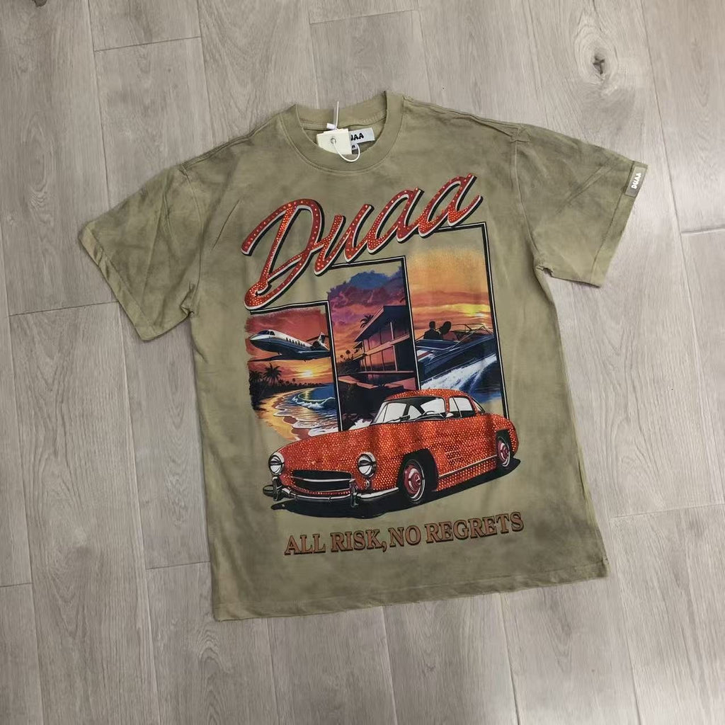 DUAA All Risk Car Graphic T-Shirt — front