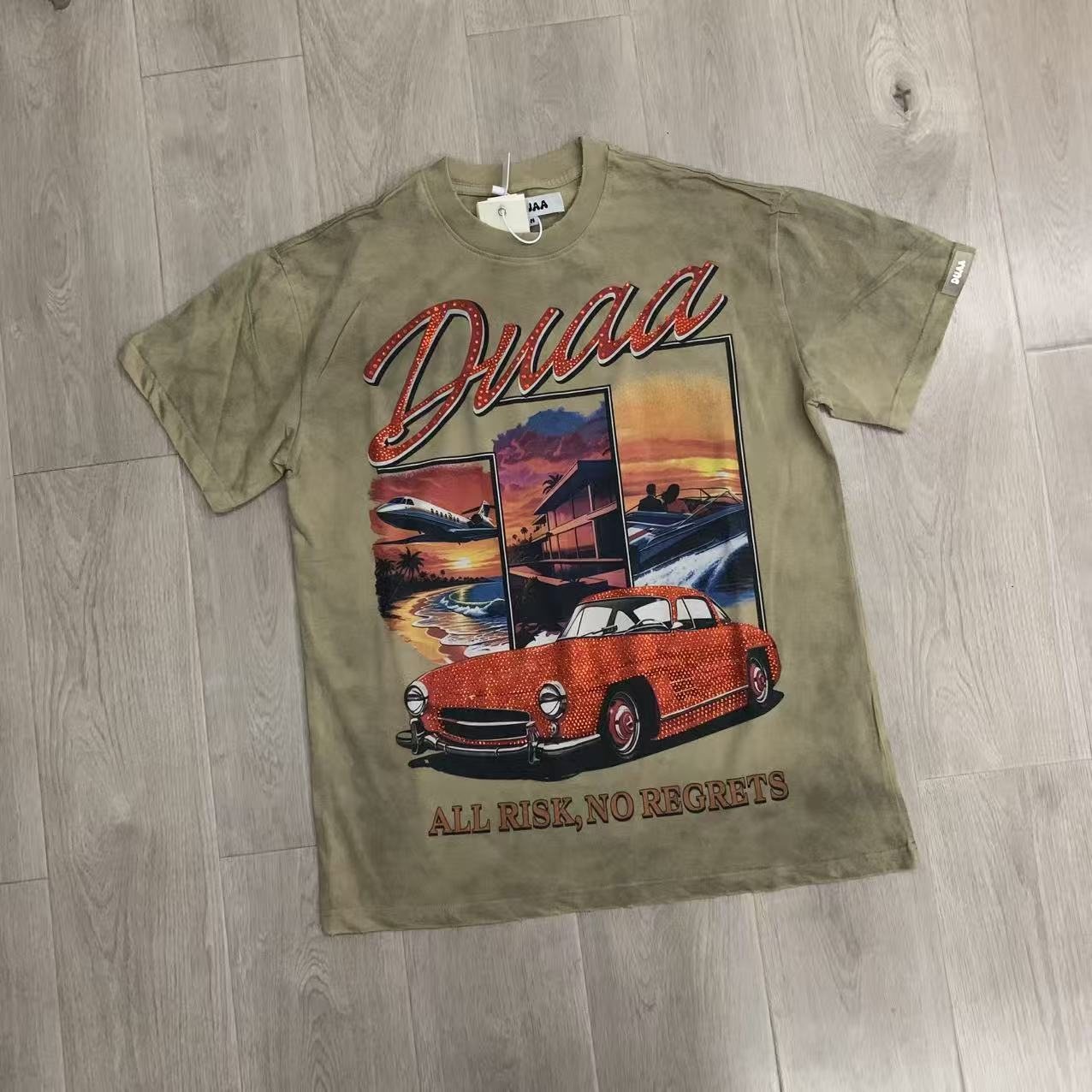 DUAA All Risk Car Graphic T-Shirt — front