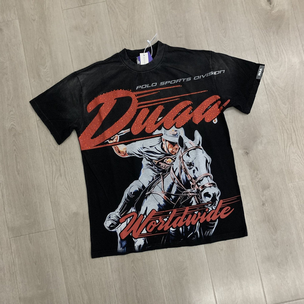 DUAA Horse Rider Graphic Washed T-Shirt — front