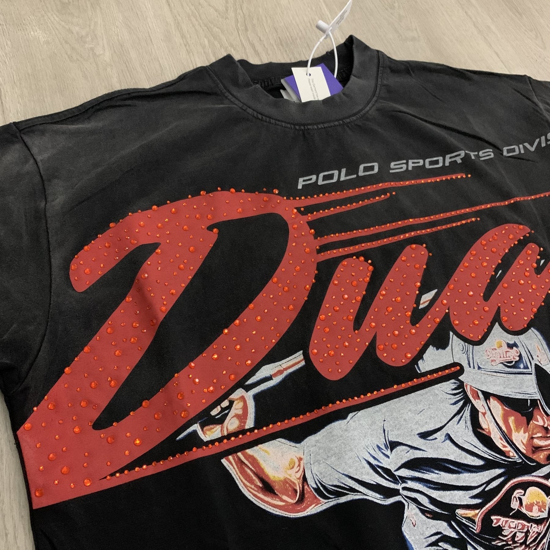 DUAA Horse Rider Graphic Washed T-Shirt — detail