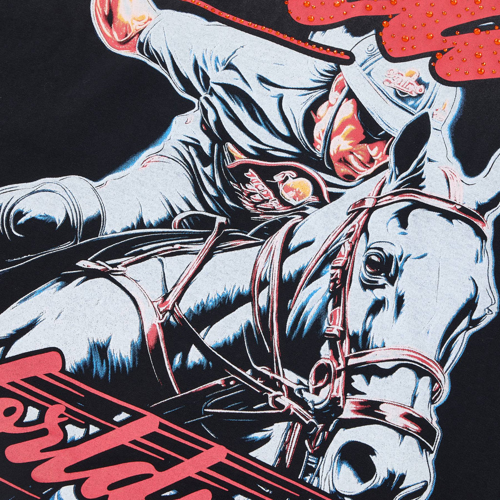 DUAA Horse Rider Graphic Washed T-Shirt — detail
