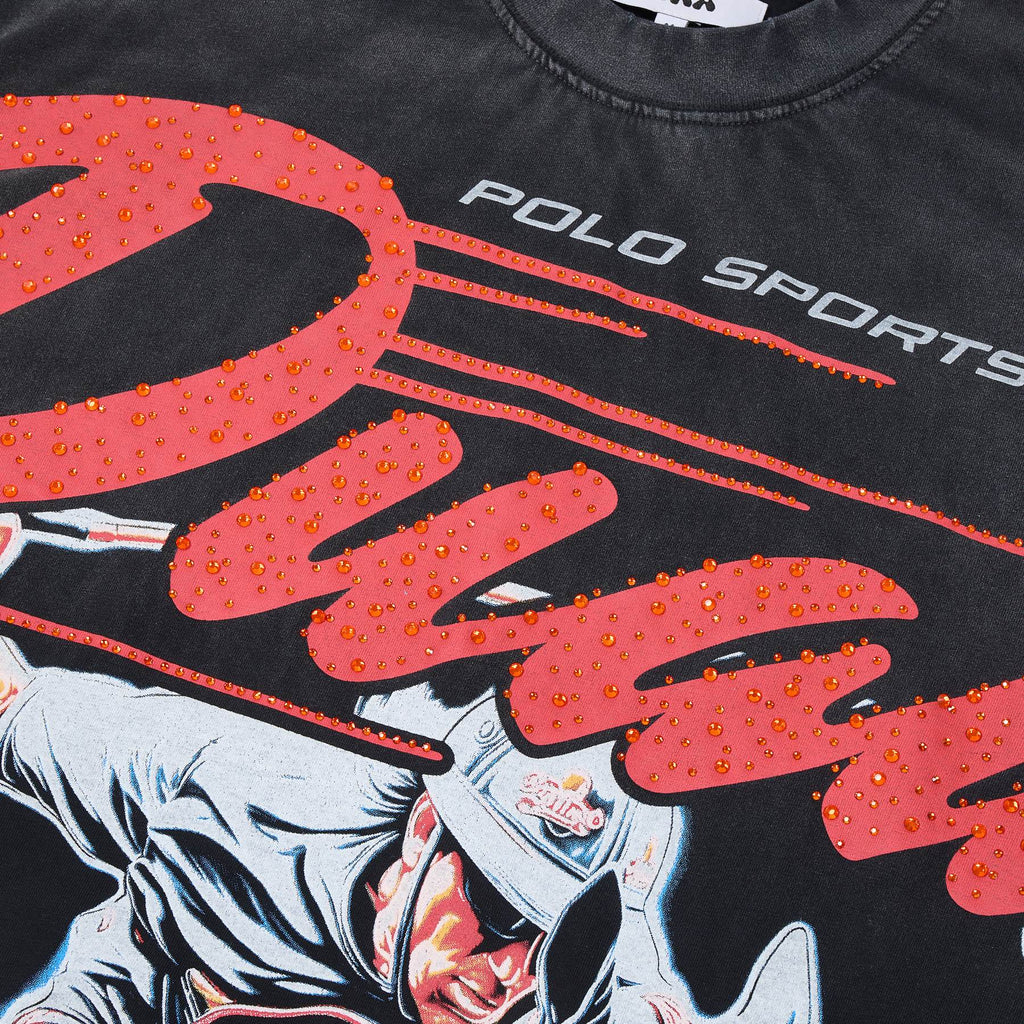 DUAA Horse Rider Graphic Washed T-Shirt — detail
