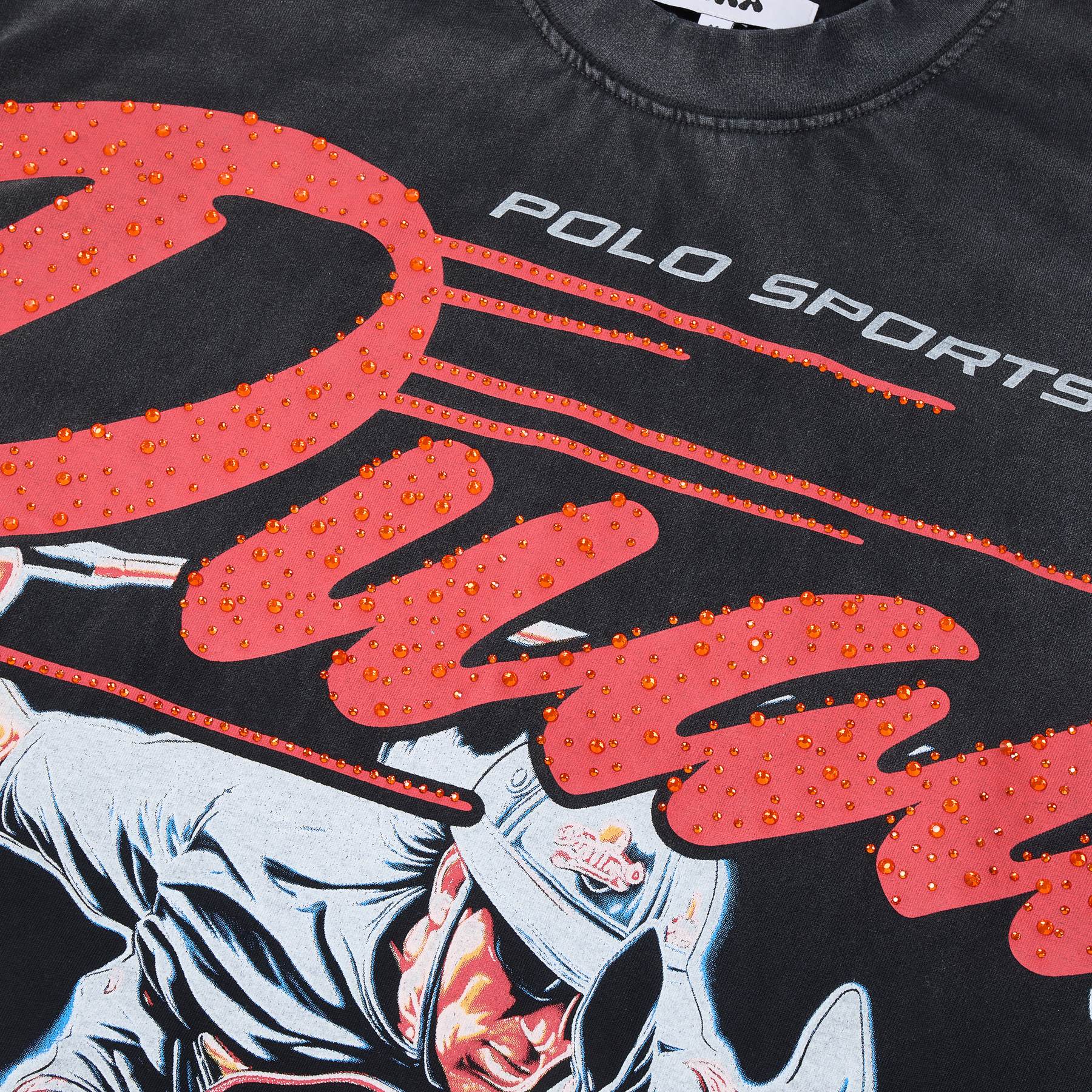 DUAA Horse Rider Graphic Washed T-Shirt — detail