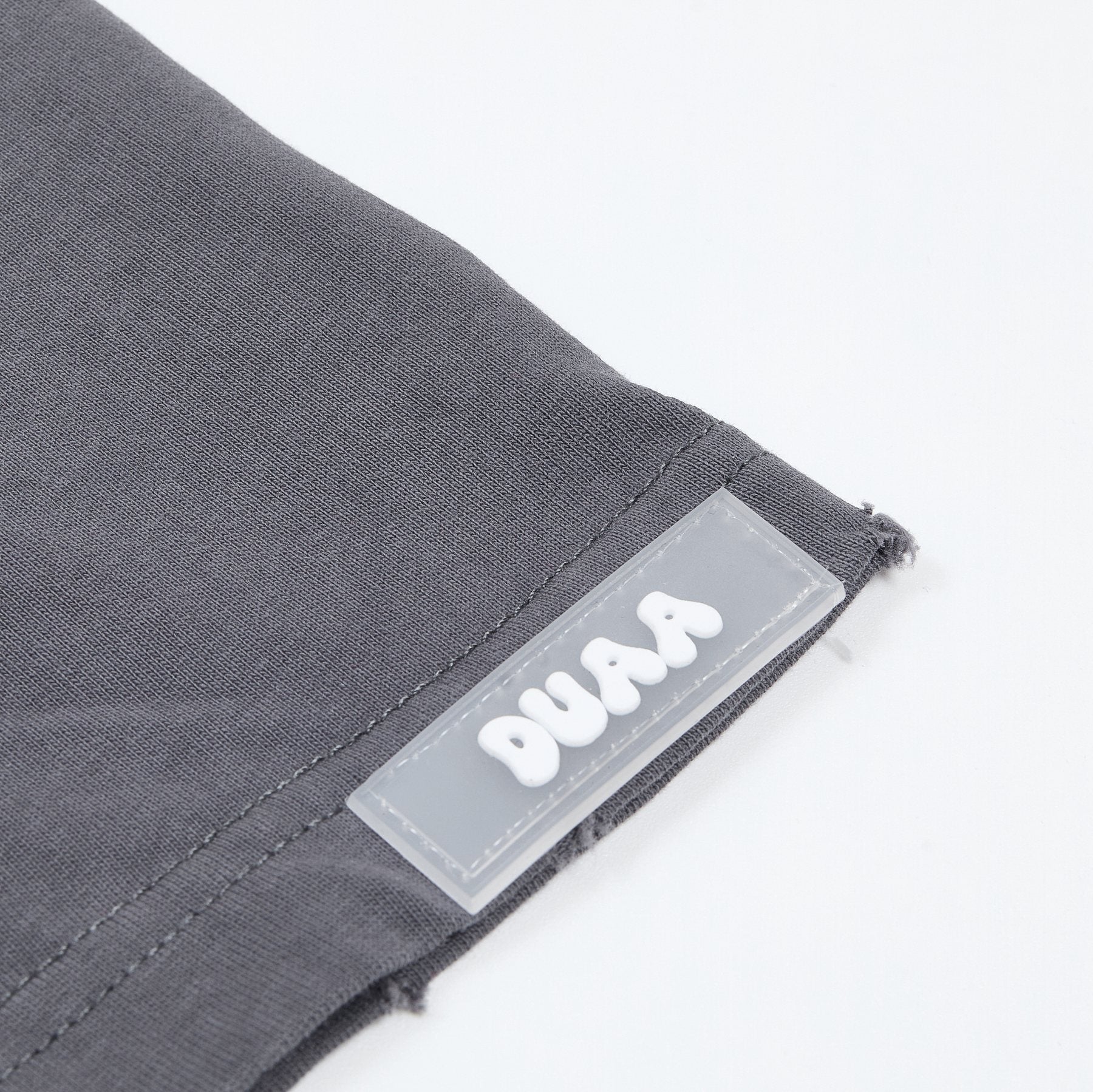 DUAA Washed Rhinestone Distressed Graphic T-Shirt — detail