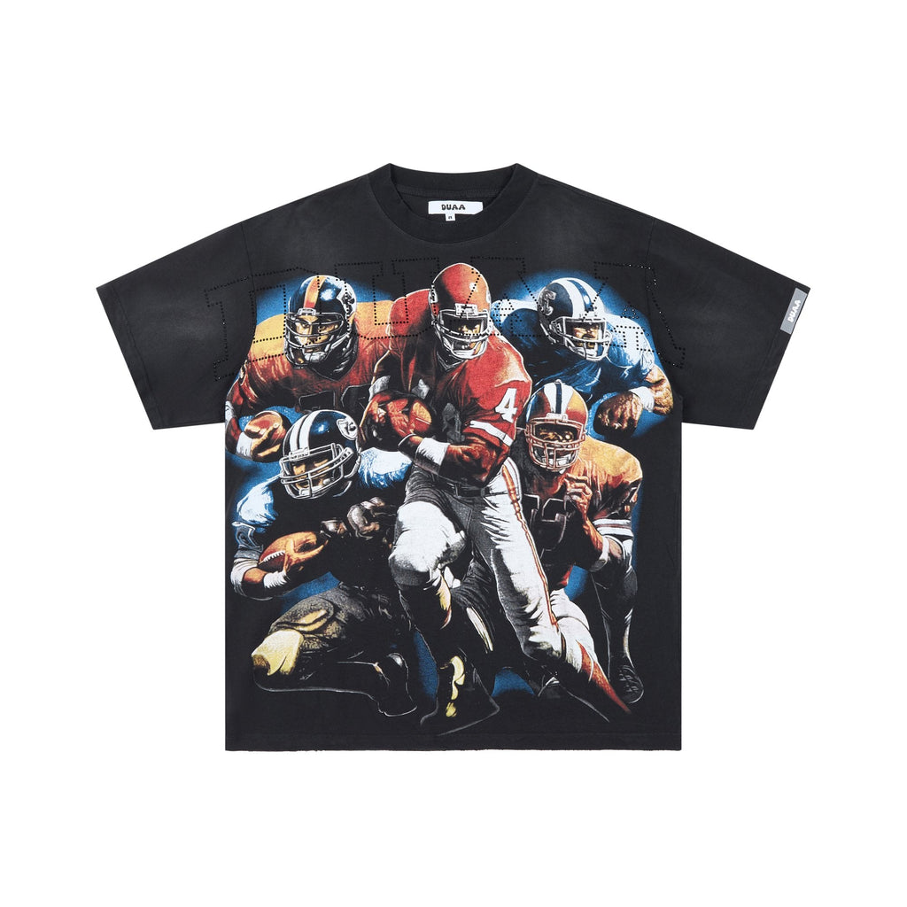 DUAA Football Graphic Short-Sleeve T-Shirt — hero