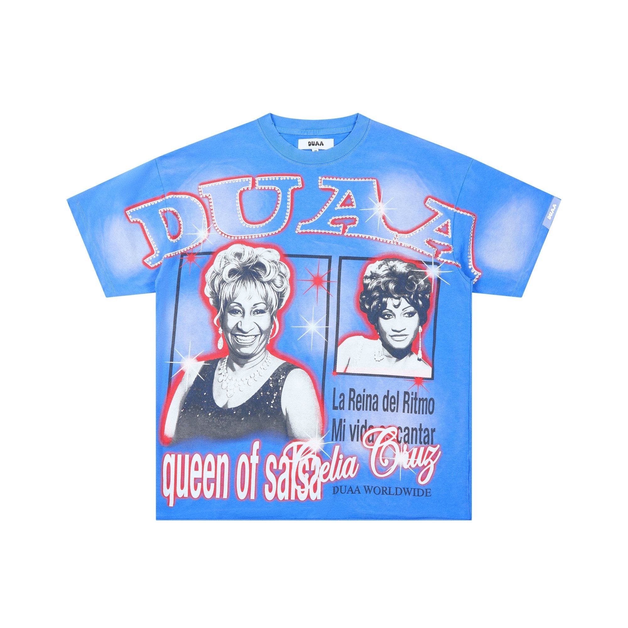 DUAA Blue Graphic Short-Sleeve T-Shirt — hero
