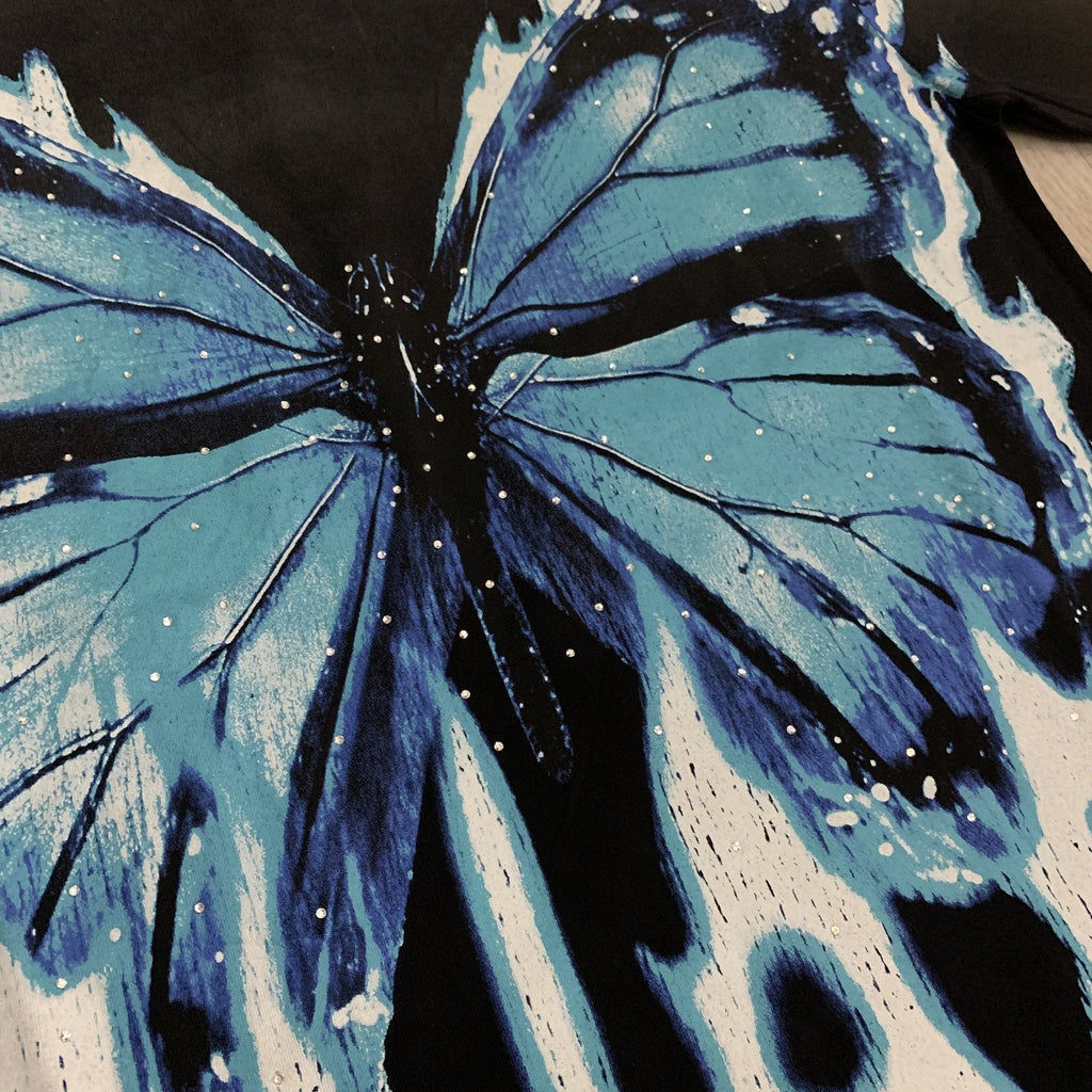 DUAA Butterfly Graphic Short-Sleeve T-Shirt — detail