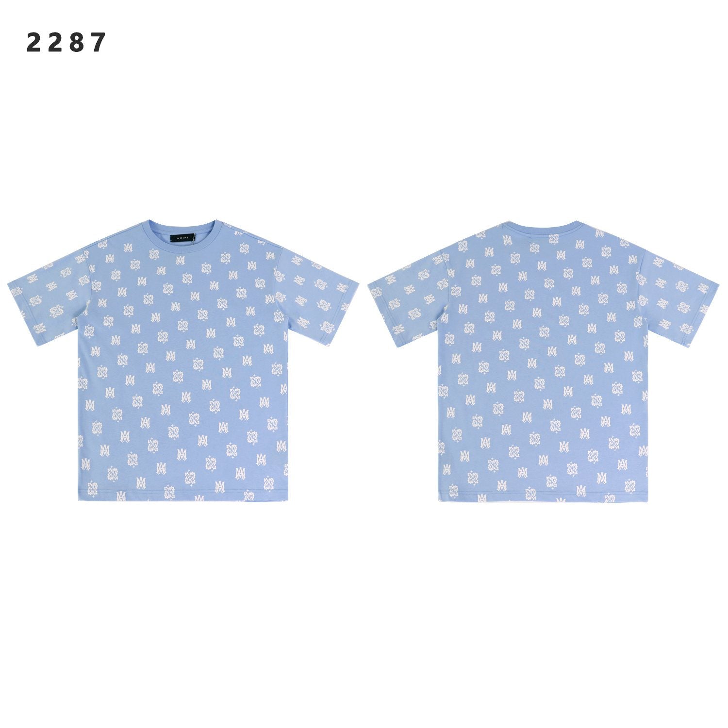 AMIRI Ornamental All-Over Graphic Short-Sleeve T-Shirt — front