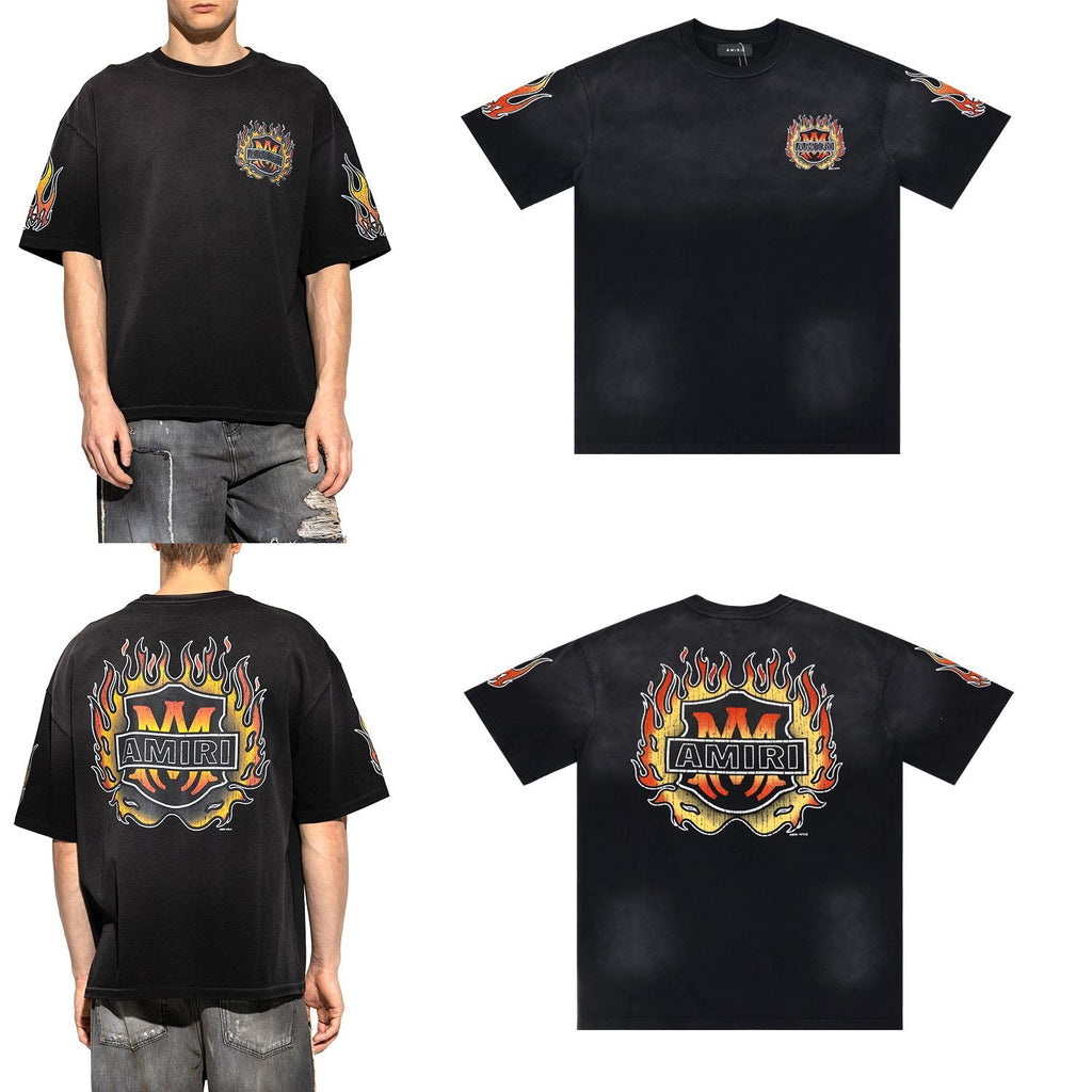 AMIRI Flame Graphic Short-Sleeve T-Shirt — context