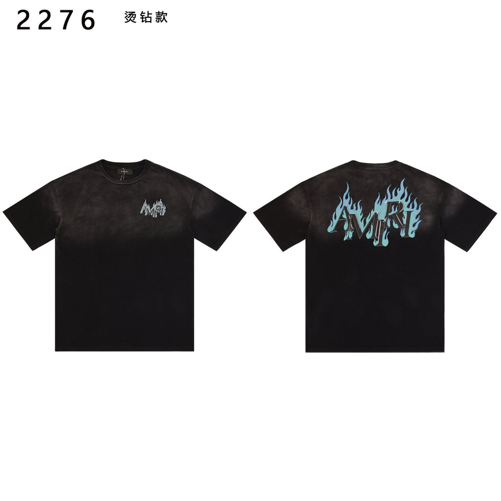AMIRI Flame Rhinestone Graphic T-Shirt — hero