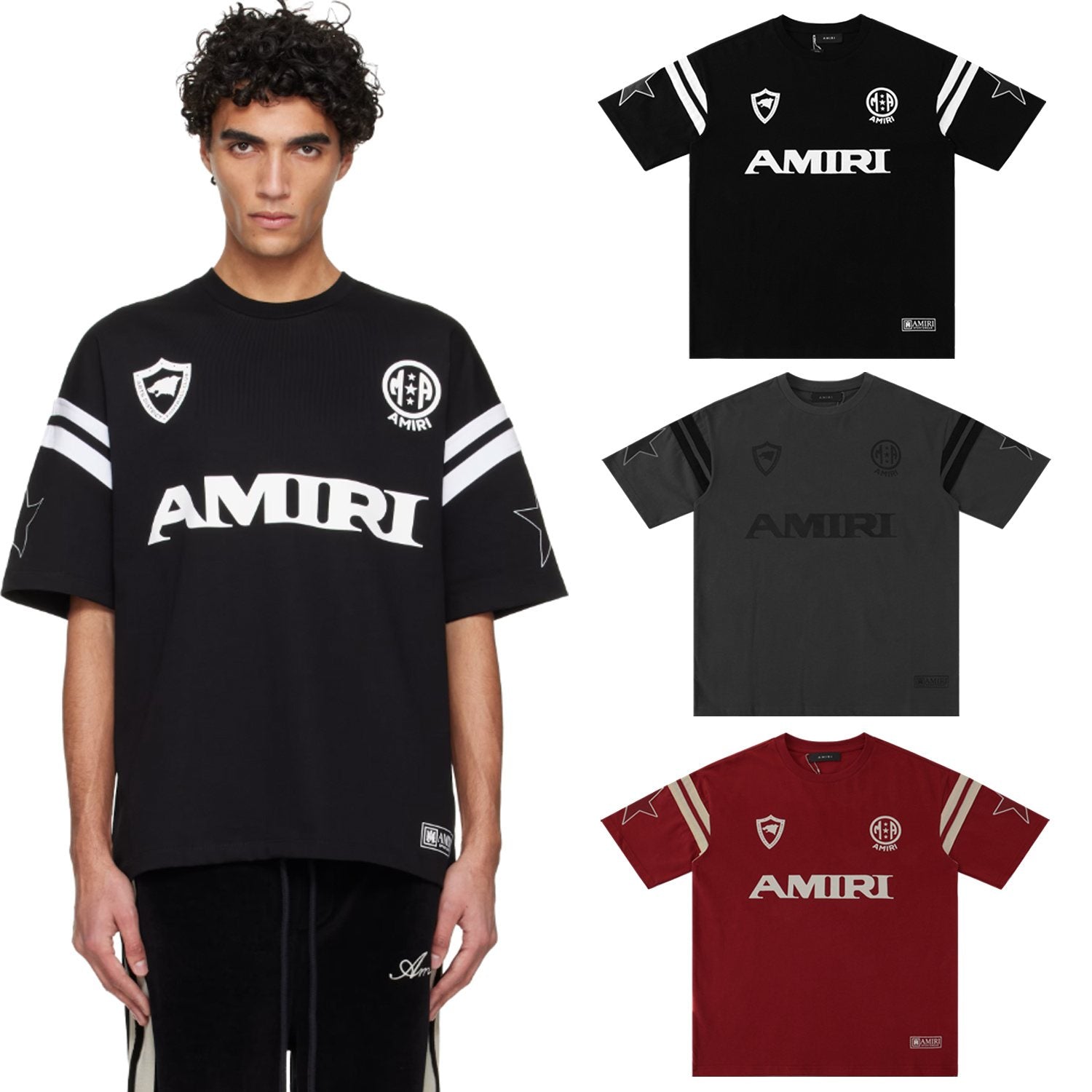 AMIRI Sleeve Stripe Graphic T-Shirt — context