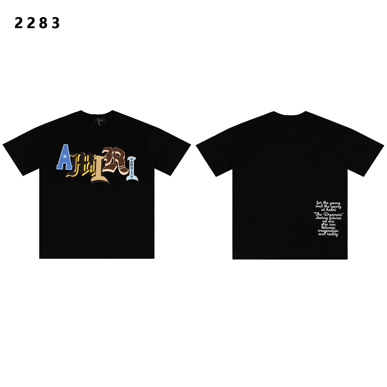 AMIRI Varsity Letter Graphic Short-Sleeve T-Shirt — hero