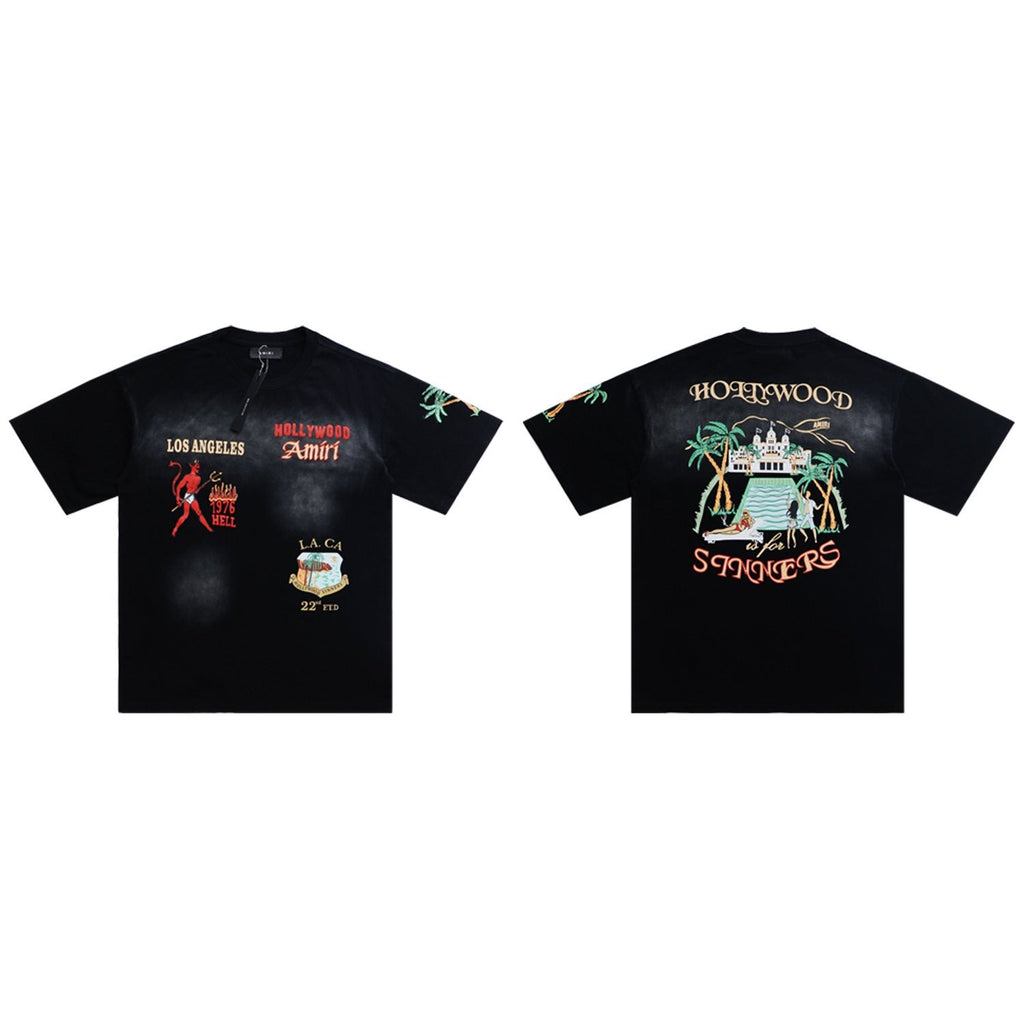 AMIRI Crystal Sinners Graphic T-Shirt — hero
