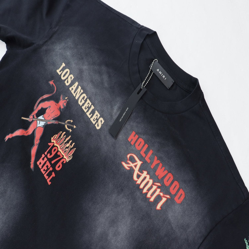 AMIRI Crystal Sinners Graphic T-Shirt — detail