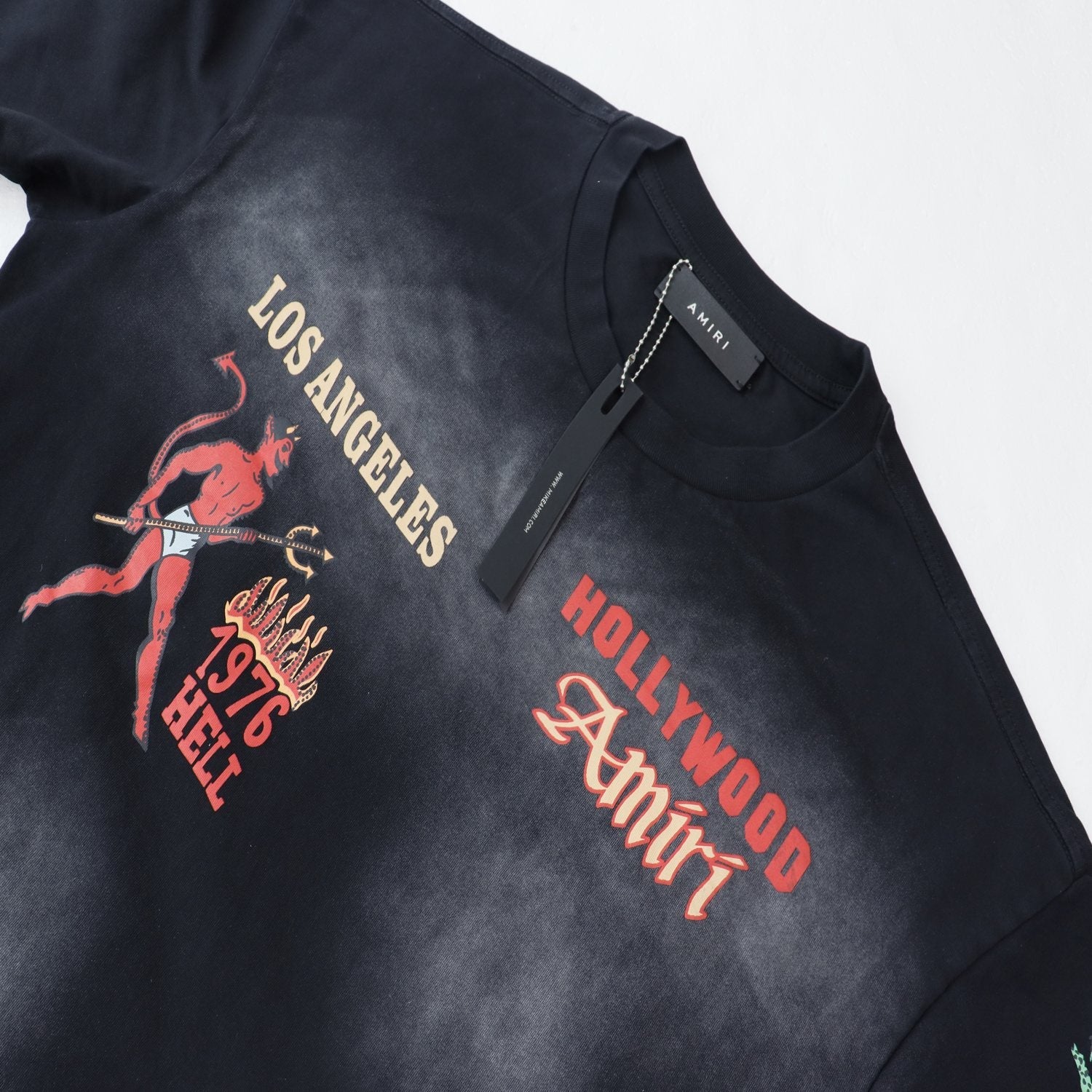 AMIRI Crystal Sinners Graphic T-Shirt — detail