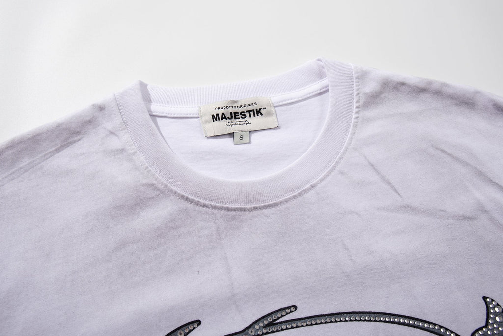 MAJESTIK Tour-Style Back Print T-Shirt — neck_label