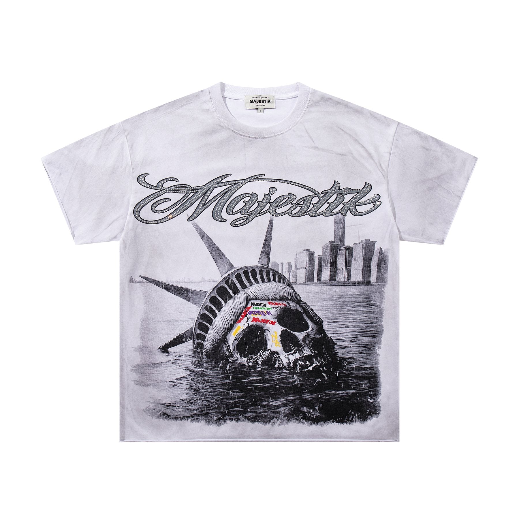 MAJESTIK Tour-Style Back Print T-Shirt — front
