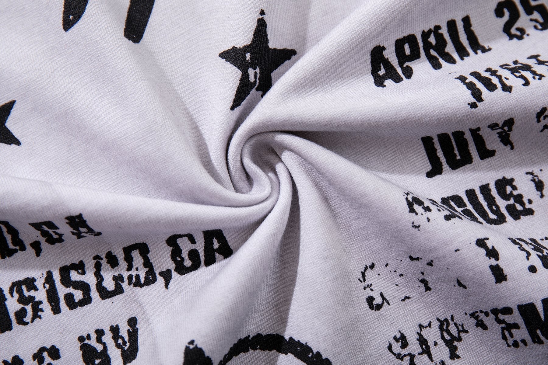 MAJESTIK Tour-Style Back Print T-Shirt — fabric_closeup