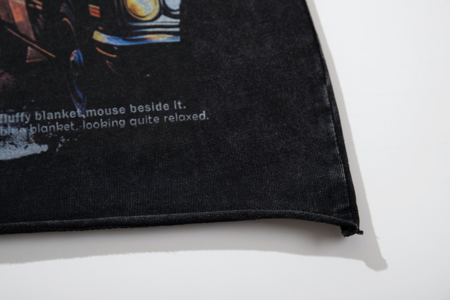 MAJESTIK Washed Black Rhinestone Graphic Short-Sleeve T-Shirt — detail