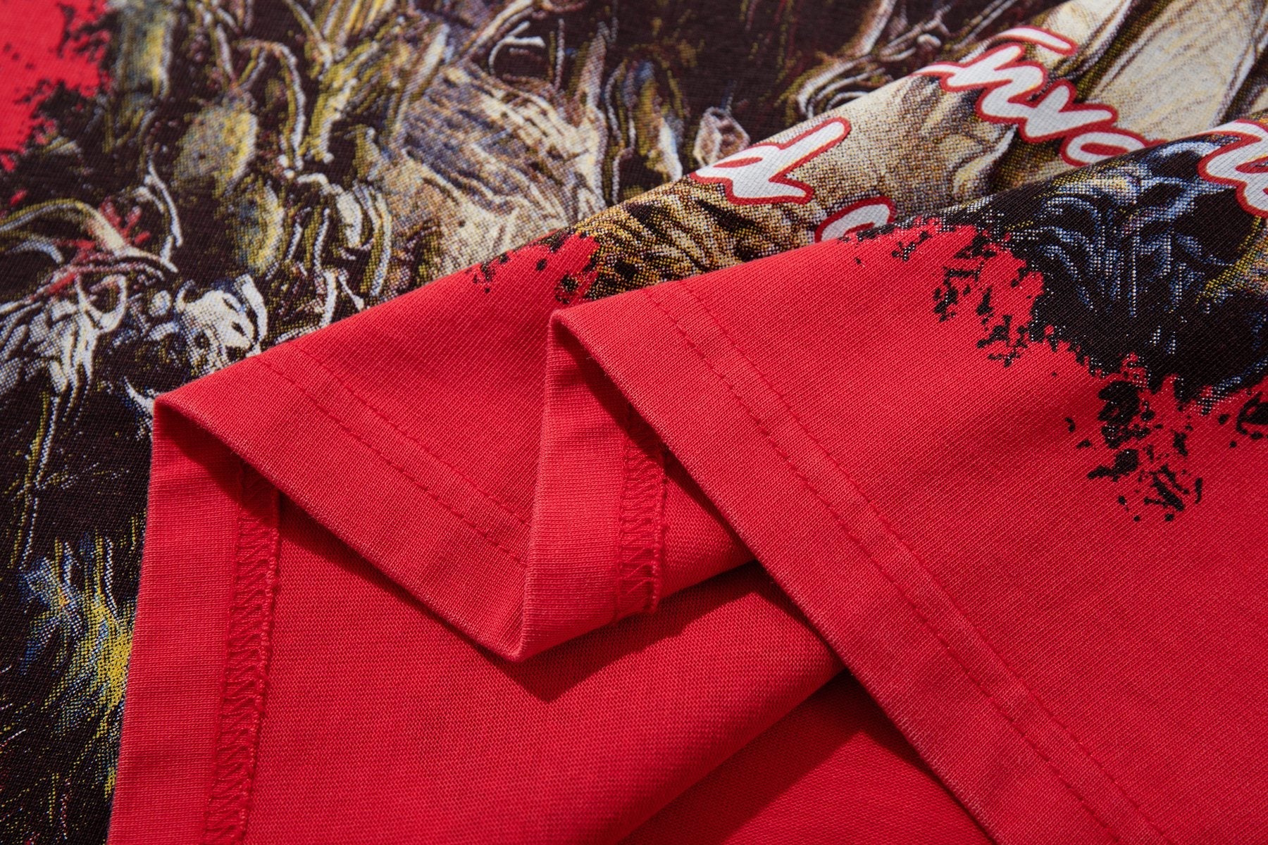 MAJESTIK Western Horse Graphic T-Shirt — detail