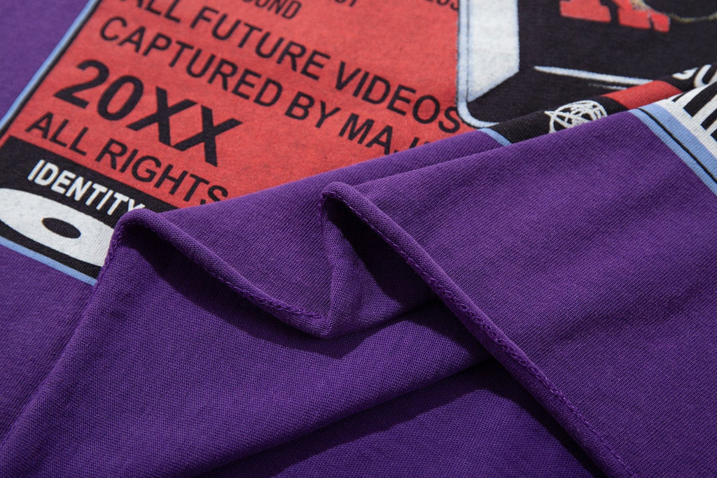 MAJESTIK Purple Tour Graphic T-Shirt — detail