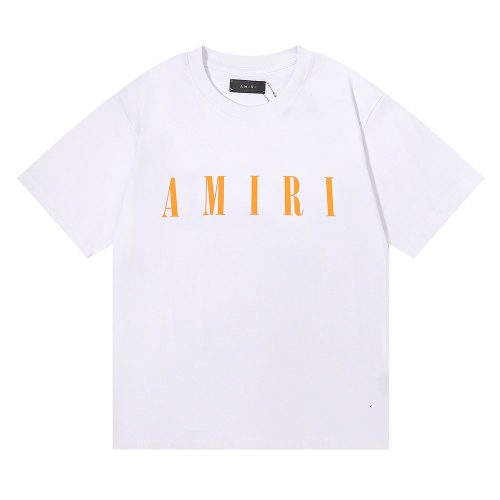 AMIRI Gold Wordmark T-Shirt — front