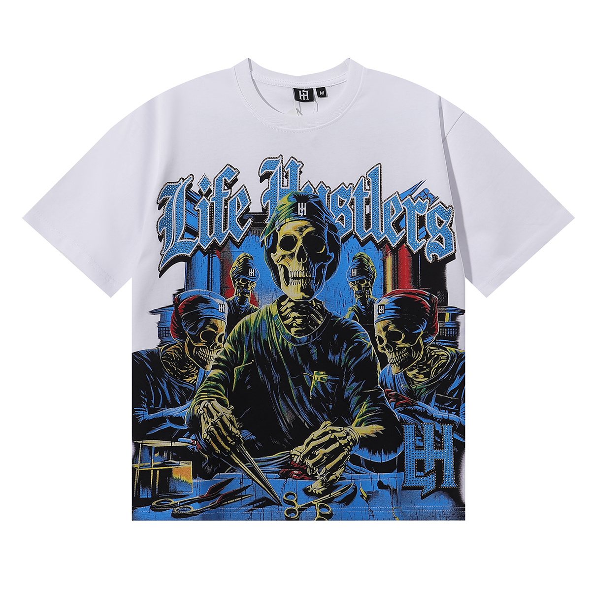 Life Hustlere Skull Doctor Graphic T-Shirt — hero