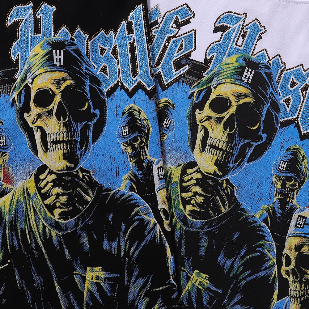 Life Hustlere Skull Doctor Graphic T-Shirt — detail