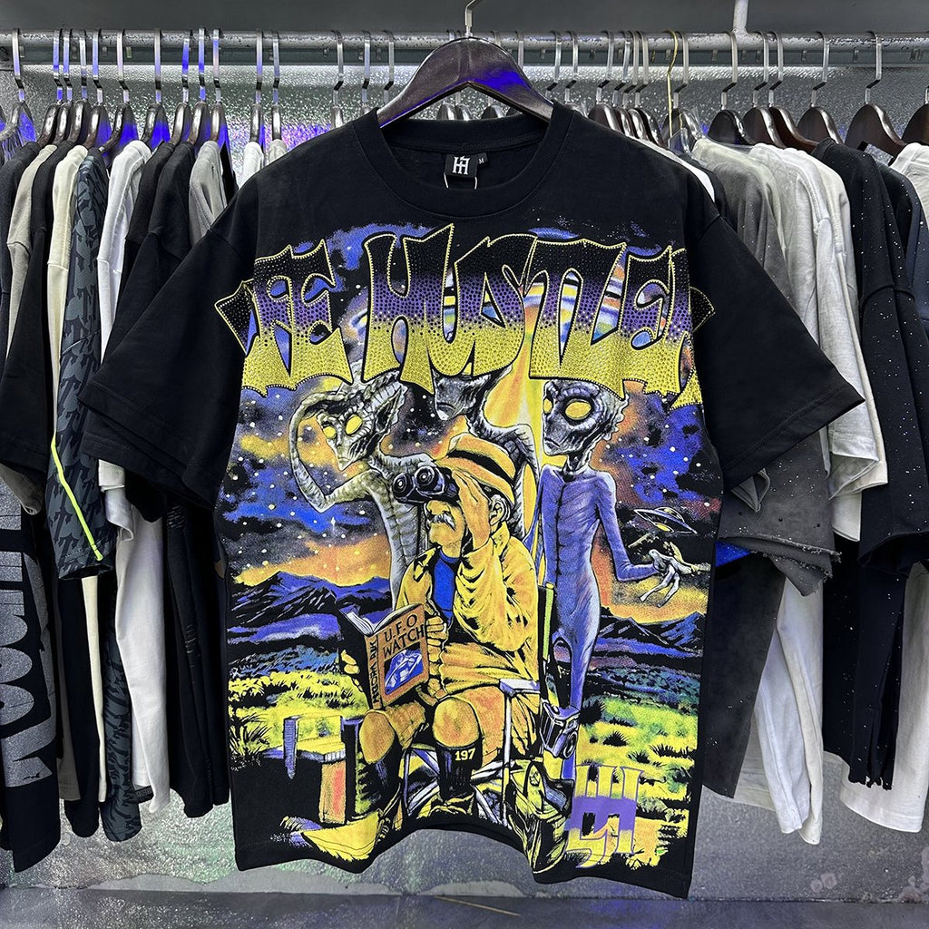 Life Hustlere Alien Graphic Short-Sleeve T-Shirt — context