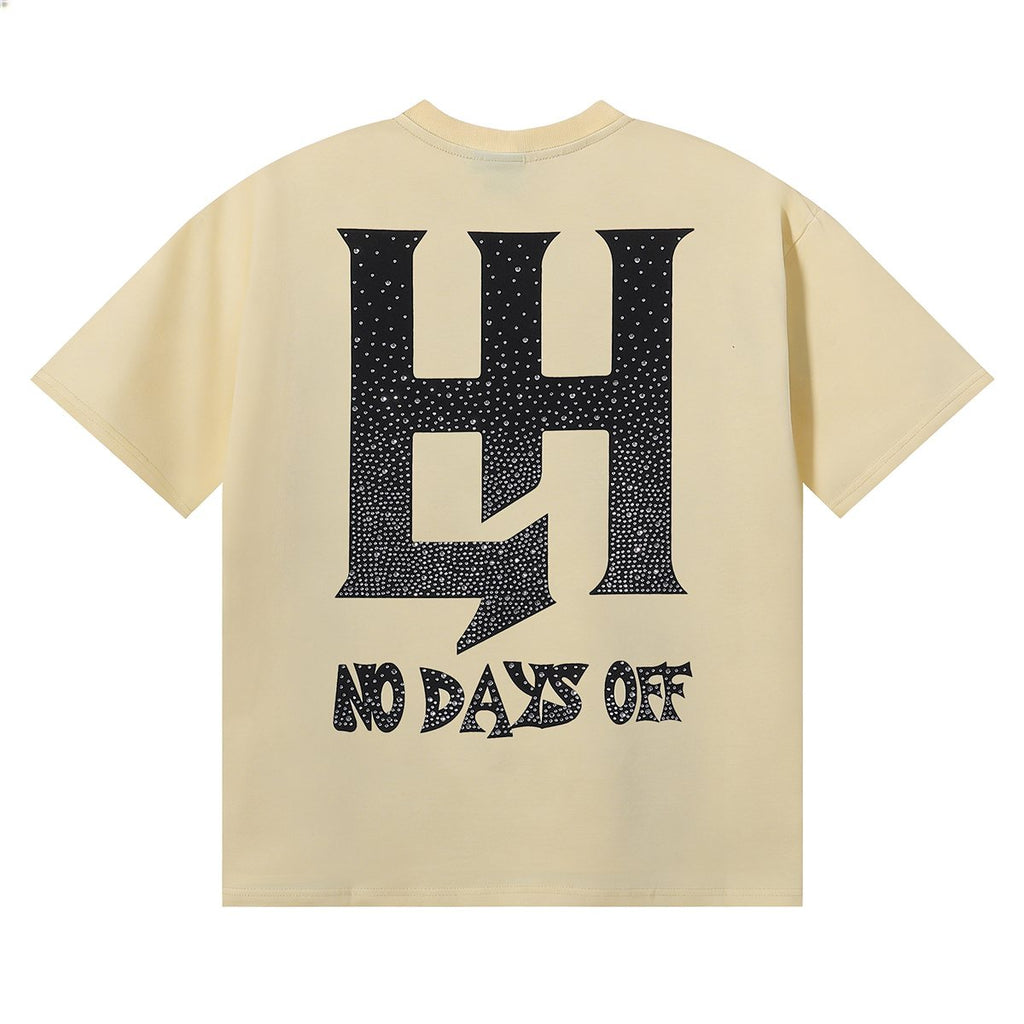 Life Hustlere Praying Angel Rhinestone Graphic T-Shirt — back