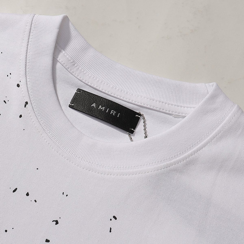 AMIRI Paint Splatter Graphic T-Shirt — neck_label