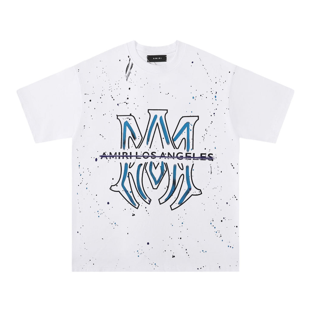 AMIRI Los Angeles Paint-Splatter Graphic T-Shirt — hero
