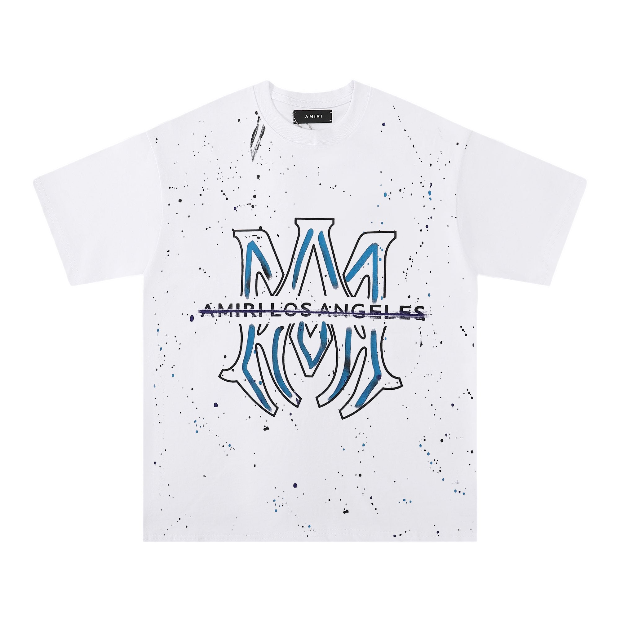 AMIRI Los Angeles Paint-Splatter Graphic T-Shirt — hero