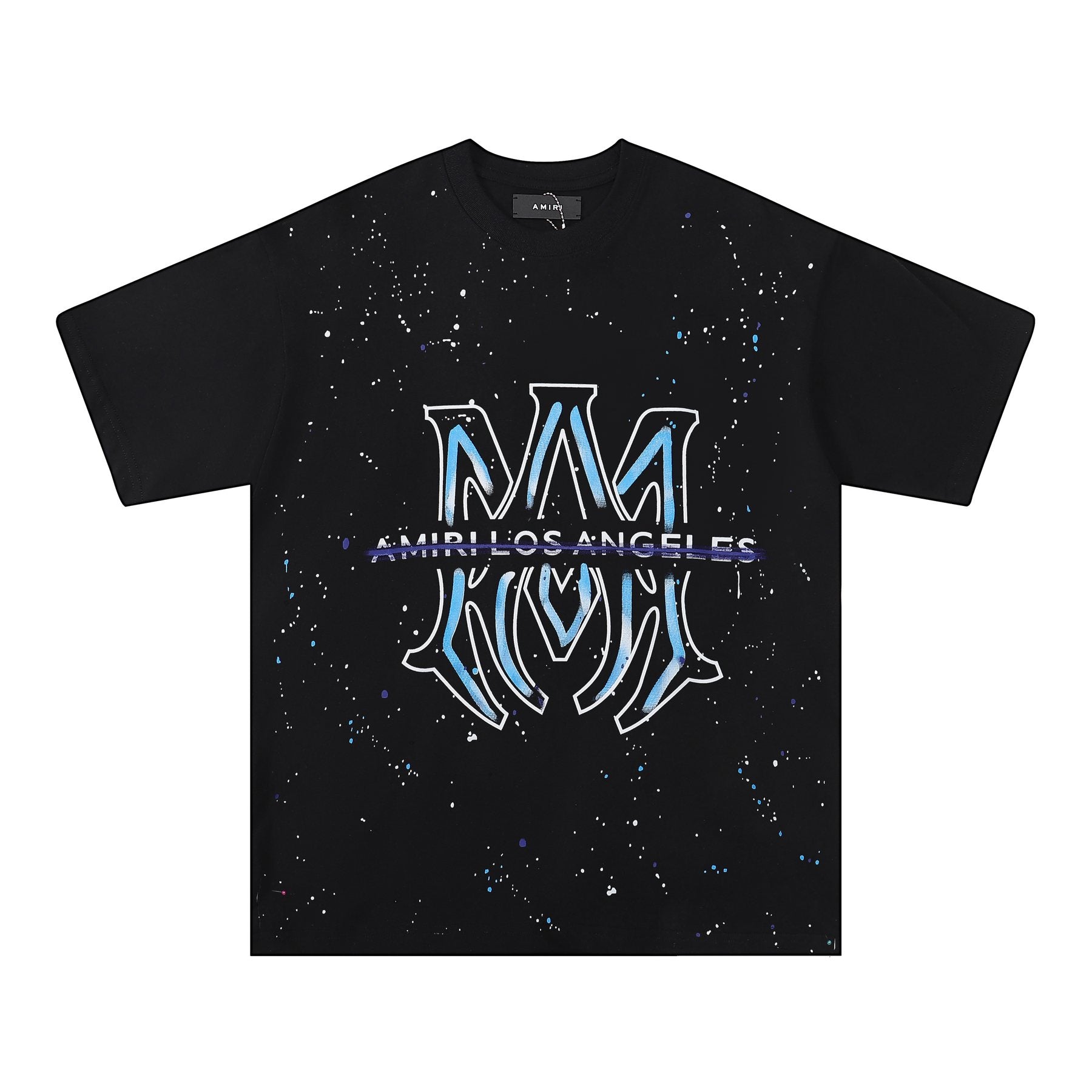 AMIRI Los Angeles Paint-Splatter Graphic T-Shirt — front