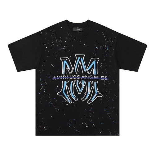 AMIRI Los Angeles Paint-Splatter Graphic T-Shirt — front