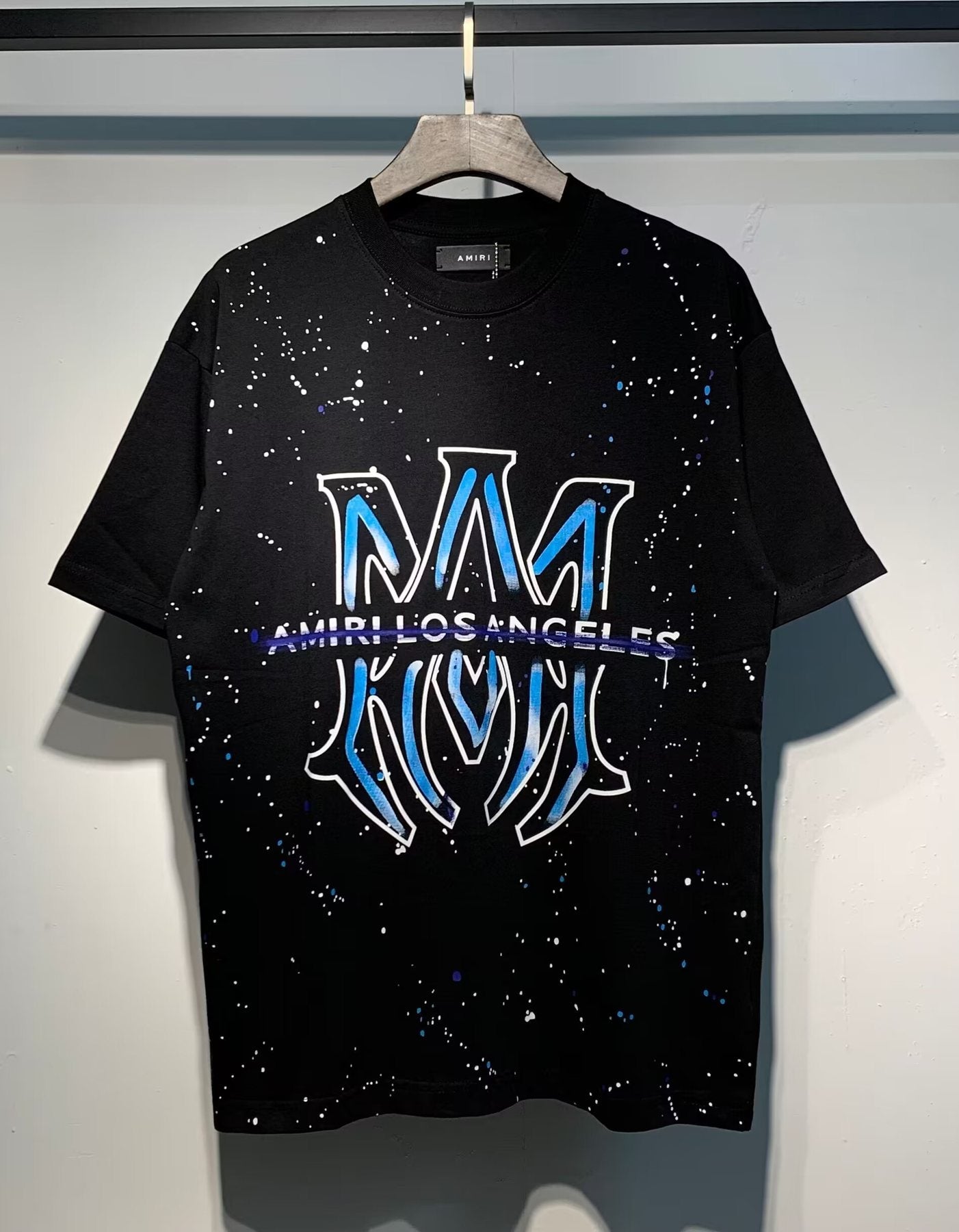 AMIRI Los Angeles Paint-Splatter Graphic T-Shirt — front