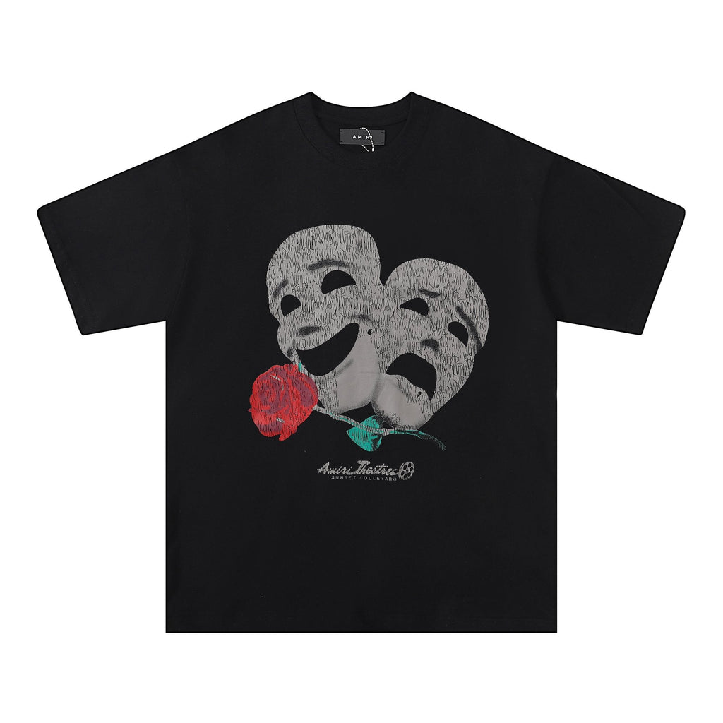 AMIRI Theatrical Mask & Rose Graphic T-Shirt — hero