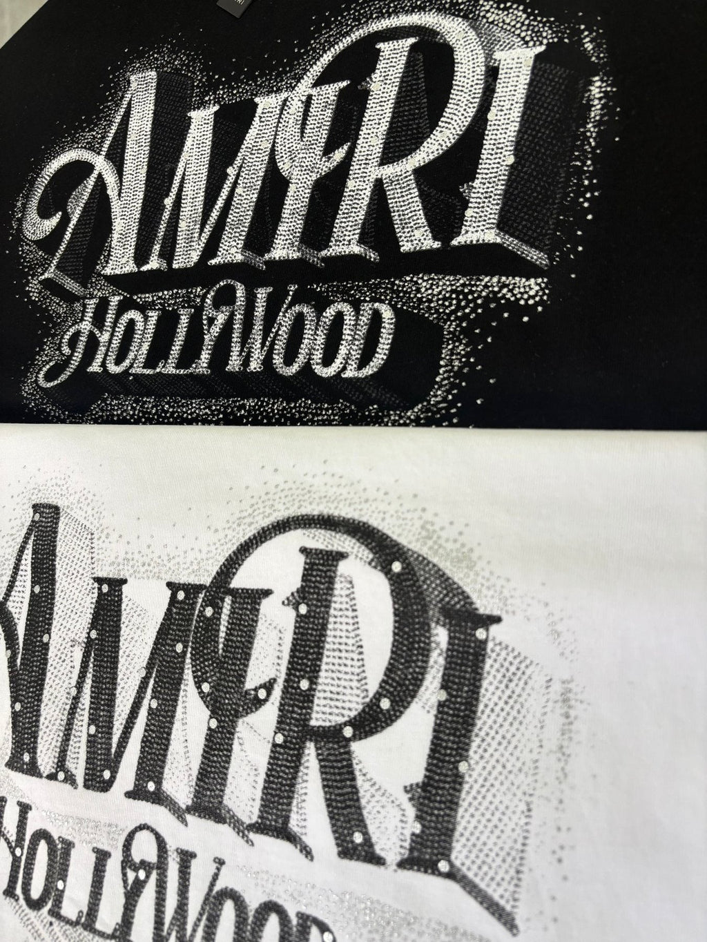 AMIRI Hollywood Graphic Short-Sleeve T-Shirt — fabric_closeup