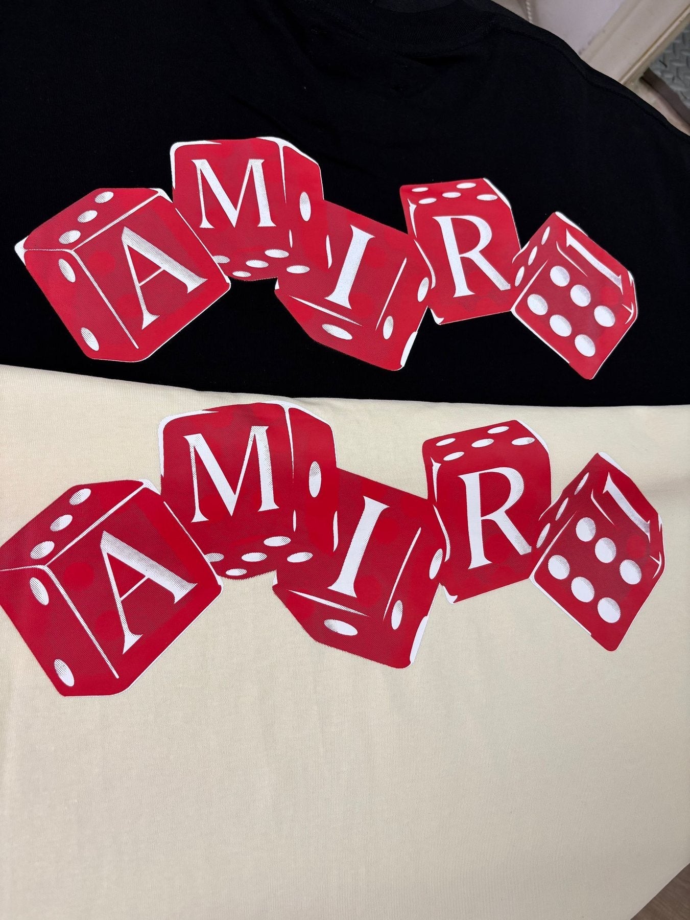 AMIRI Dice Letter Graphic T-Shirt — detail