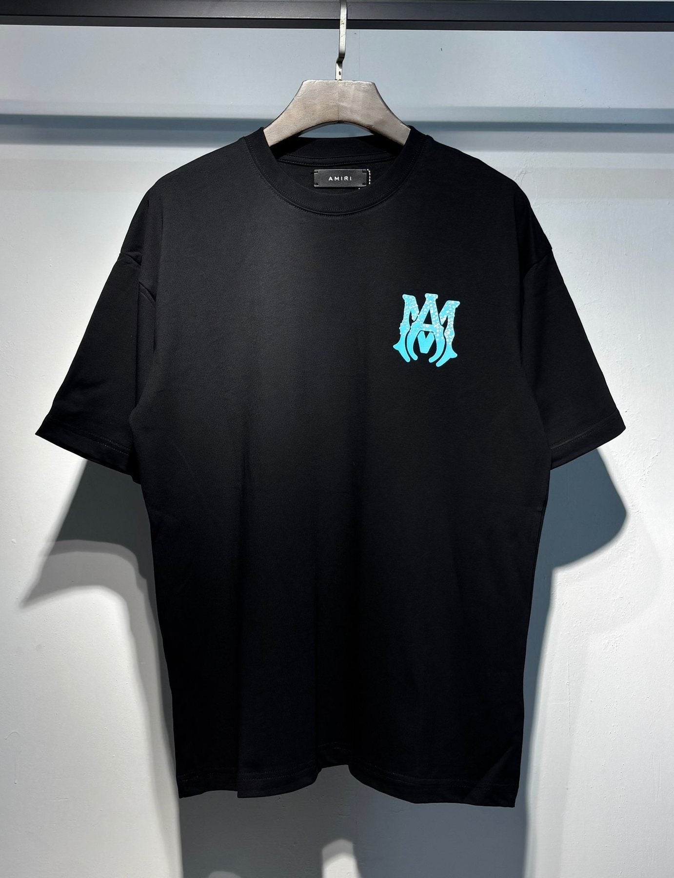 AMIRI Silver Letter Graphic Short-Sleeve T-Shirt — front